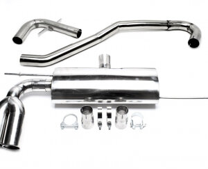TA Technix cat-back (stainless steel) for Audi A3, Golf V, Golf Plus (8P) 2003-2013 — Motorsport only