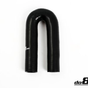 Silicone hose black 180° 0.75" (19 mm)