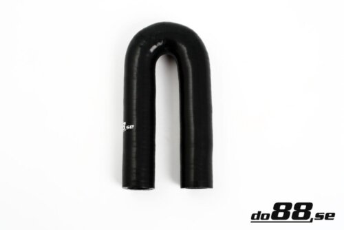 Silicone hose black 180° 1.125" (28 mm)