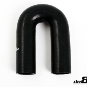 Silicone hose black 180° 2.125" (54 mm)