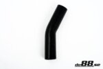 Silicone hose black 25° 1.18" (30 mm)