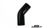 Silicone hose black 45° 3.75" (95 mm)