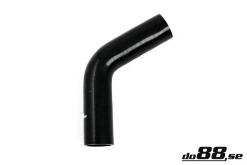 Silicone hose black 60° 1.5" (38 mm)