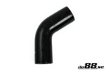 Silicone hose black 60° 2.5" (63 mm)