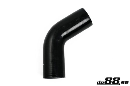 Silicone hose black 60° 2.5" (63 mm)