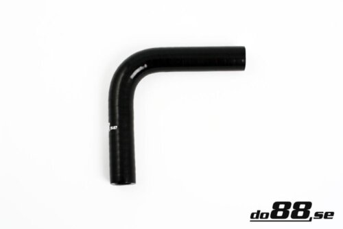 Silicone hose black 90° 0.3125" (8 mm)