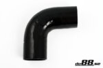 Silicone hose black 90° 3.75" (95 mm)