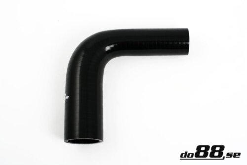 Silicone hose black 90° 1,5 - 1.75" (38-45 mm)