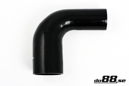 Silicone hose black 90° 2,25 - 2.75" (57 - 70 mm)