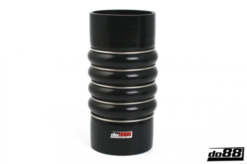Silicone hose black 4-hump 4" (102 mm)