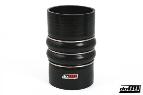 Silikonska cijev crna 2-Humps 3,25" (83mm)
