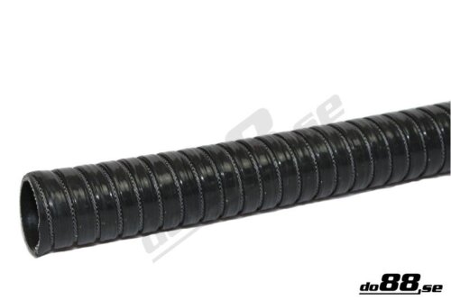 Flexible silicone hose 38 mm (1,5''), black
