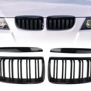 Sports grille for BMW 3 E90 / E91 - black kidney grilles