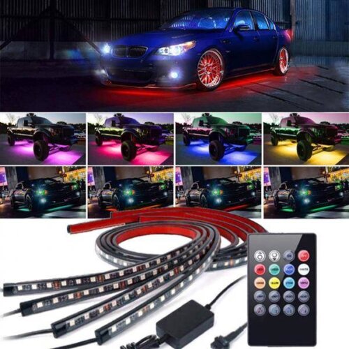 LED underglow lighting kit - 2x60 cm & 2x90 cm