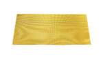Heat shield aluminium plate 30x60 mm + gold sticker