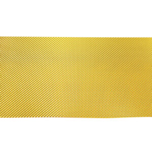 Heat shield aluminium plate 30x60 mm + gold sticker