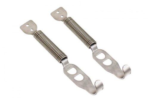 Spring pin for boot lid fastening - Slide