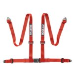 Sparco 4-point harness - red