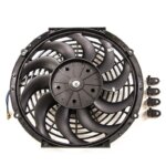 Universal radiator fan 12" + kit for fitting
