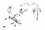 Hardrace Front Stabilizer Bushing Honda Civic, CR-V