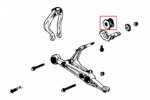 Hardrace Front Compliance Bushing Honda Civic, CR-V