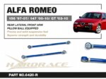 Hardrace Stražnja bočna kontrolna ruka Alfa Romeo 147, 156, GT