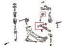 Front Lower Arm + Tension Rod Bushing Lexus IS, Toyota Altezza