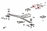 Hardrace Rear Diff Support Member Bushing Subaru Forester, Impreza