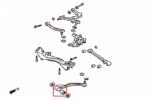 Hardrace Rear Trailing Arm Bushing Mitsubishi Lancer evolution