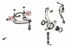Hardrace Front Upper Arm Bushing Honda Integra