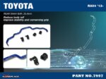 Hardrace Stražnja stabilizacijska šipka Lexus NX, Toyota Harrier, RAV4