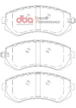 DBA XP rear brake pads for Nissan Patrol, Nissan 240SX