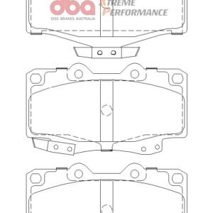 DBA XP front brake pads for Toyota 4Runner, Toyota Land Cruiser