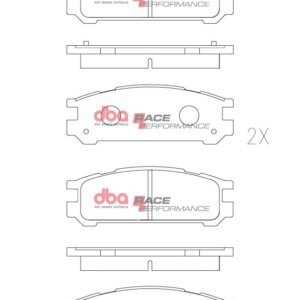 DBA RP rear brake pads for Subaru Impreza, Subaru Legacy
