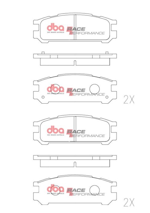 DBA RP rear brake pads for Subaru Impreza, Subaru Legacy
