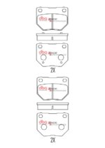 DBA RP rear brake pads for Subaru Impreza, Nissan 350Z