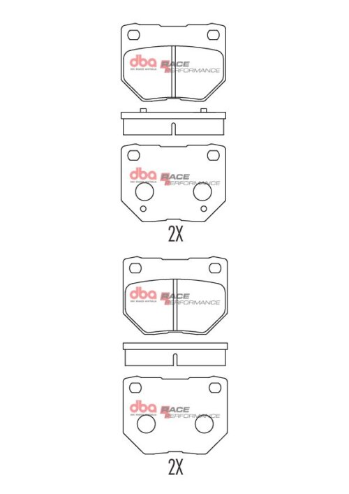 DBA RP rear brake pads for Subaru Impreza, Nissan 350Z