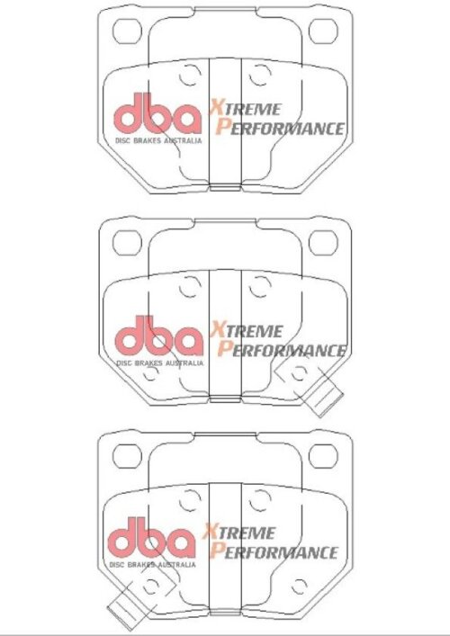DBA XP rear brake pads for Subaru Impreza, Nissan 350Z
