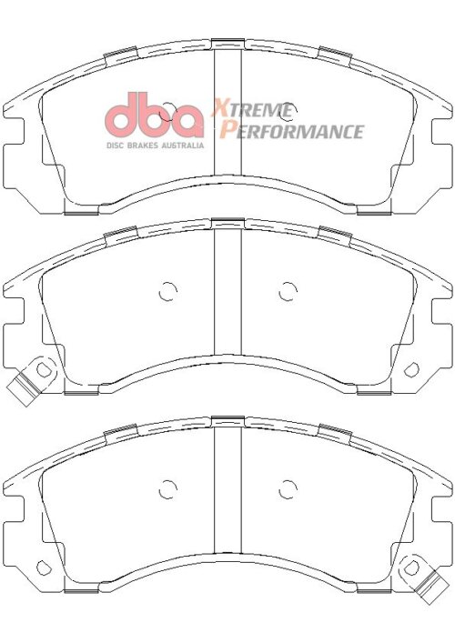 DBA XP front brake pads for Mazda CX-9, Mitsubishi FTO
