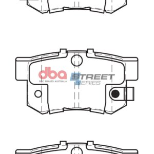 DBA SS rear brake pads for Honda Civic, Honda CR-V