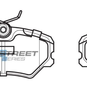 DBA SS front brake pads for Peugeot 306, Citroën ZX