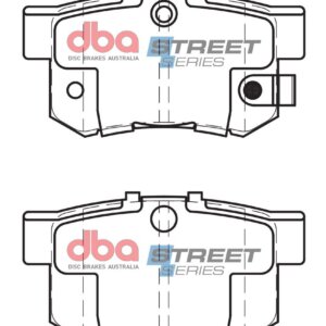 DBA SS rear brake pads for MG ZR