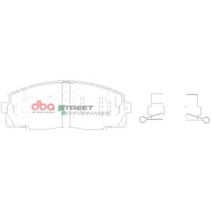 DBA SP front brake pads for Toyota GranVia, Toyota Dyna