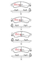 DBA RP front brake pads for Chevrolet Camaro, Pontiac Firebird
