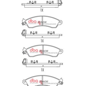 DBA RP front brake pads for Chevrolet Camaro, Pontiac Firebird
