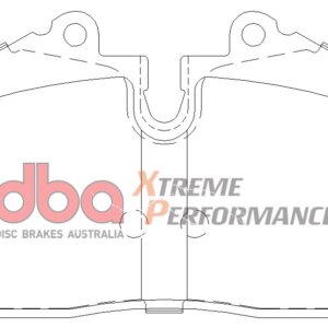 DBA XP rear brake pads for Ford Puma, Holden HSV GTO