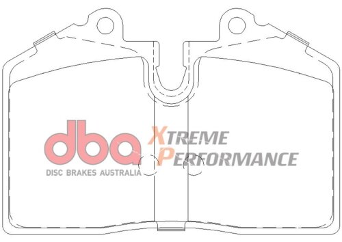 DBA XP rear brake pads for Ford Puma, Holden HSV GTO