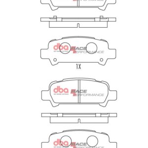 DBA RP rear brake pads for Subaru Forester, Subaru Impreza