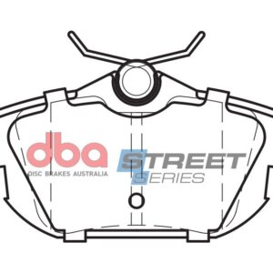 DBA SS rear brake pads for Smart Forfour, Mitsubishi Colt