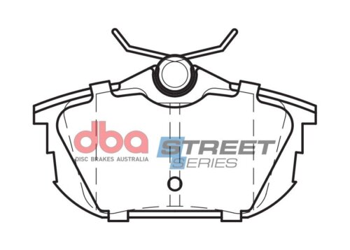DBA SS rear brake pads for Smart Forfour, Mitsubishi Colt